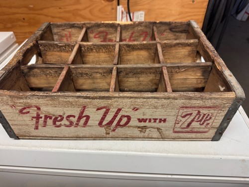 Vintage wood soda - wood, seven