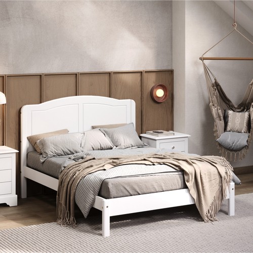 Stratford white double bed - double,
