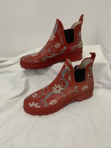 Womens red floral waterproof - floral,
