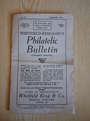 Whitfield king philatelic - whitfield,