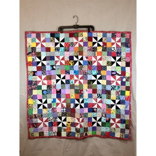 Handmade patchwork lap quilt - handmade,