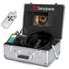 Sanyipace 7" Sewer Camera 20M with Remote Pipe Inspection Camera 20M DVR