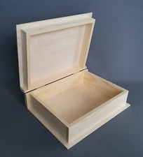 Wooden Box in Shape of Book