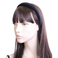 2.5cm Black Soft Velvet Alice