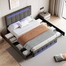 Double Bed Frame 4ft6 Grey