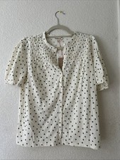 boden Mya Short Sleeve Smocked