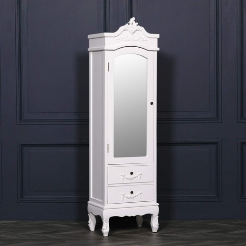Single mirrored french white - single,