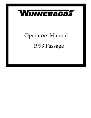 Winnebago 1993 passage - 1993,