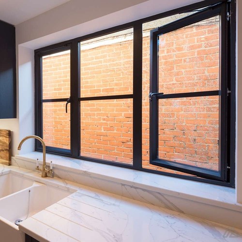 Windows crittall style - windows, black