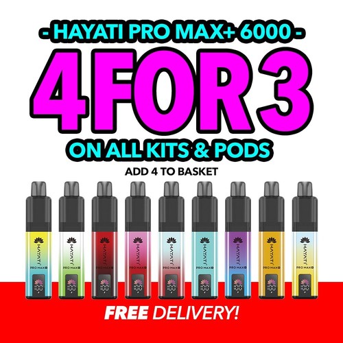 Hayati pro max 6000 puffs - 6000, and