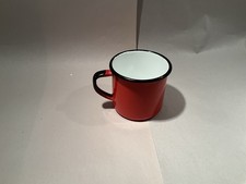 Vintage Red SILESIA Enamel Mug