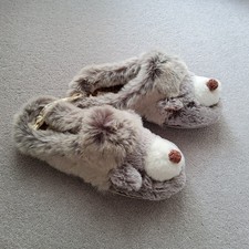 FATFACE Womens Hope Hedgehog Mule Slippers SIZE LARGE 7 - 8 New