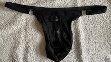 Extra  Large  Mens Black thong