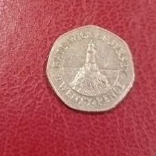 2002 20p coin LIGHTHOUSE of La CORBIERE Bailiwick of Jersey twenty pence piece