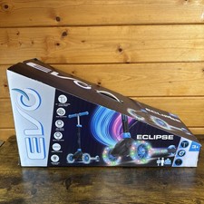 EVO Eclipse Light Up Scooter Blue | 3 Wheel Kids LED Light Up Wheels Lean & Tilt
