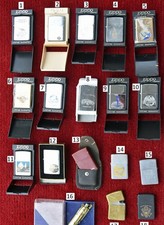 Inherited collection of Zippo lighters some in new some in used condition.