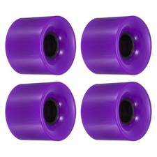 60mm Longboard Wheels Skateboard Wheel Street Wheels Cruiser 78A, Purple 4pcs