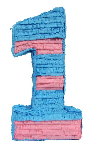 First birthday pinata - first,