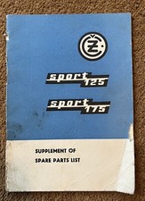 CZ 125 175  Parts 477 476 1972 Motor Bike Cycle Handbook Manual 1971 Hagon Jawa