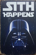 Sith Happens metal sign Darth