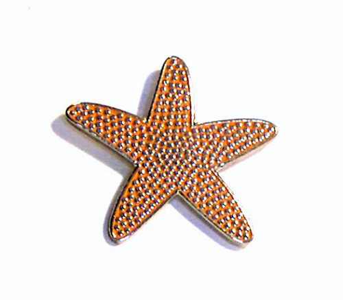 Marine starfish metal enamel - marine,
