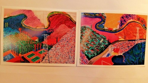 Rare david hockney abstract - david,