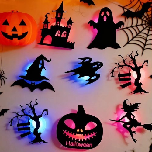 16pcs halloween wall stickers - 16pcs,
