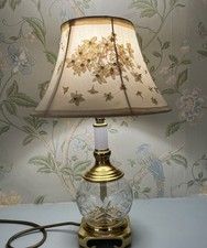 Laura Ashley Brass and Glass Lamp