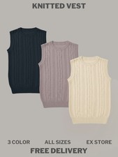 Mens Sleeveless Knitted jumper
