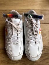 Kaepa Trainers Shoes Women Size 5.5 Leather White Cheerleading Colour Pops 