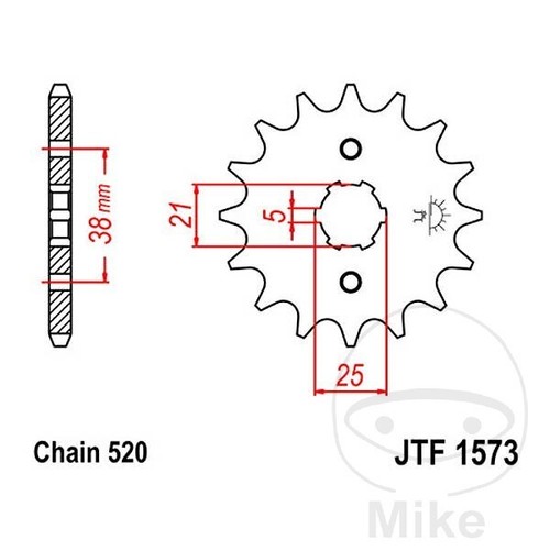 Sprocket for yamaha 125 - sprocket, xv