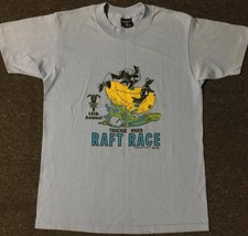 Vtg 80s Truckee River Raft Race Seal Shirt S Animal Nevada Surf Beach Grunge 90s