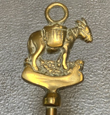 Vintage Brass Donkey Toasting
