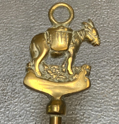 Vintage brass donkey toasting - vintage,