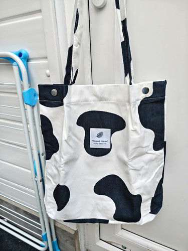White black animal print - &,
