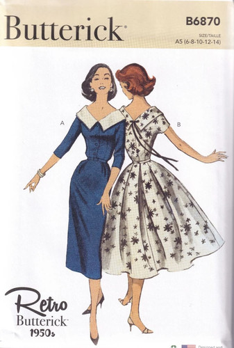 Butterick b6870 retro - butterick,