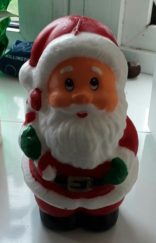 Large father christmas candle - christmas,
