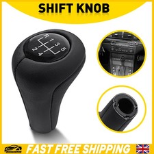 Leather gear knob black - gear,