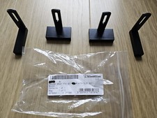Silent Gliss 60MM Long (11206) and Square (11216) Smart Fix Wall Brackets Black