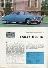 Jaguar Mark 10 1964 Autocar Owners Guide Sheet