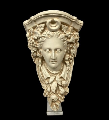 Vintage italian plaster - plaster, lady