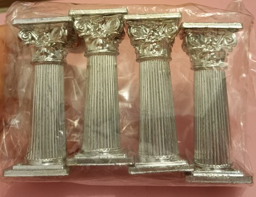 Wedding cake silver plastic - silver,