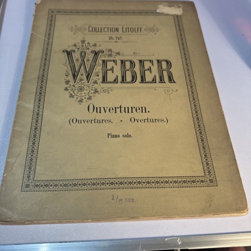 Weber ouverturen piano solo - weber,