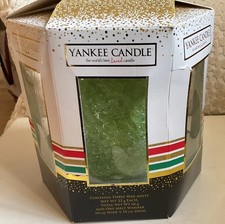 Yankee Candle Glass Snowflake Gift Set  Wax Burner  Warmer & 3 Wax Melts