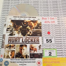 Hurt locker DVD disc and artwork only. Save £s. Eco.