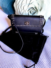 Ash studded black shoulder/clutch bag - Brand new and unused