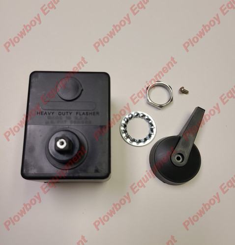 Light flasher switch knob - w/,