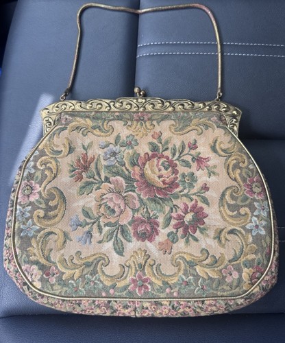 Vintage tapestry purse mid - vintage,