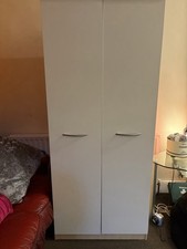 White Wardrobe with Double