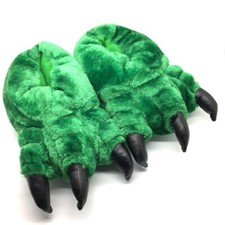 Unisex Novelty Monster Claw Animal Slippers Hulk Green